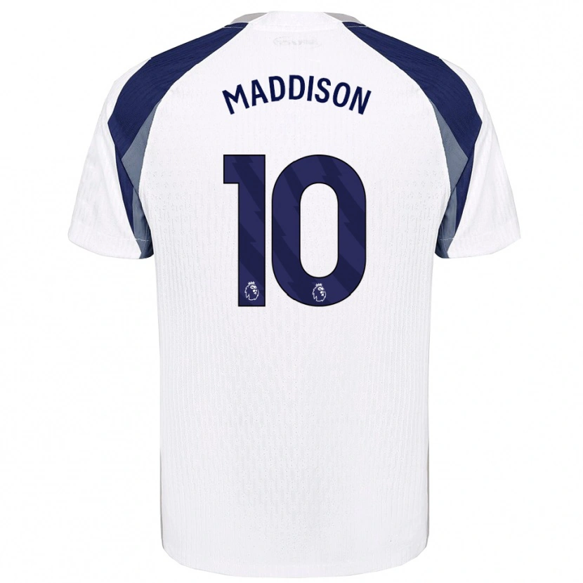 Danxen Women James Maddison #10 White Navy Home Jersey 2025/26 T-Shirt