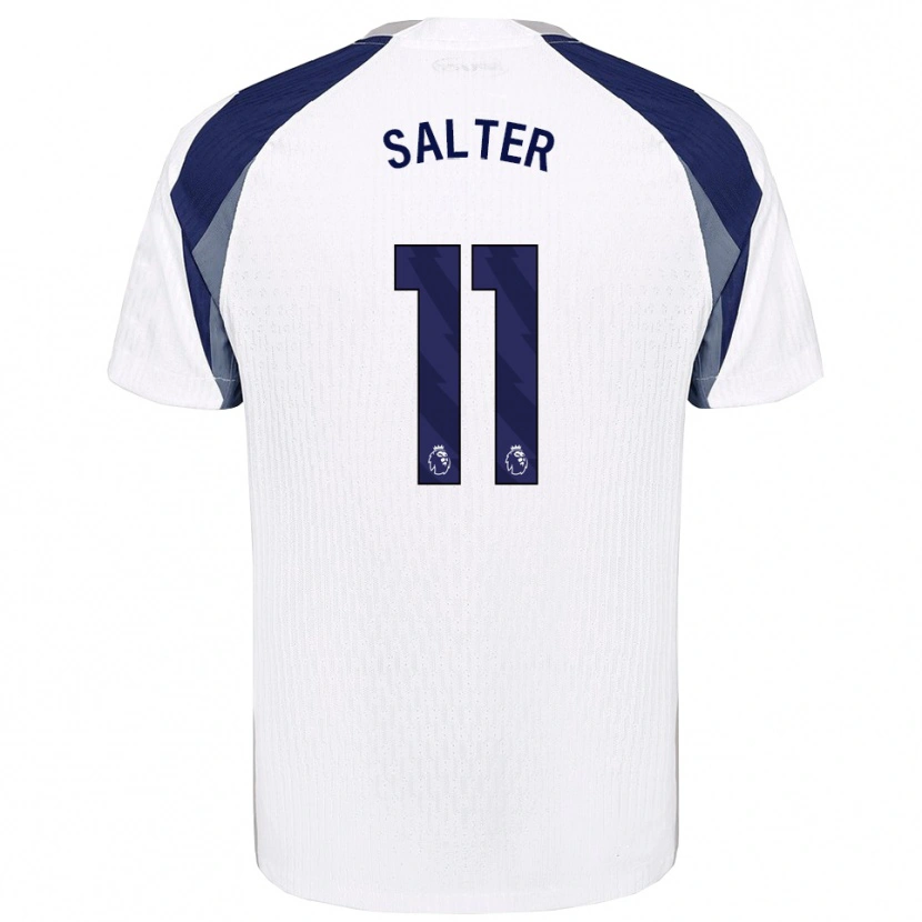 Danxen Women Oliver Salter #11 White Navy Home Jersey 2025/26 T-Shirt