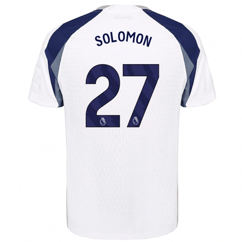 Danxen Women Manor Solomon #27 White Navy Home Jersey 2025/26 T-Shirt