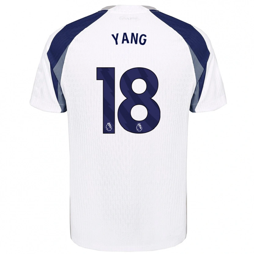 Danxen Women Min-Hyeok Yang #18 White Navy Home Jersey 2025/26 T-Shirt