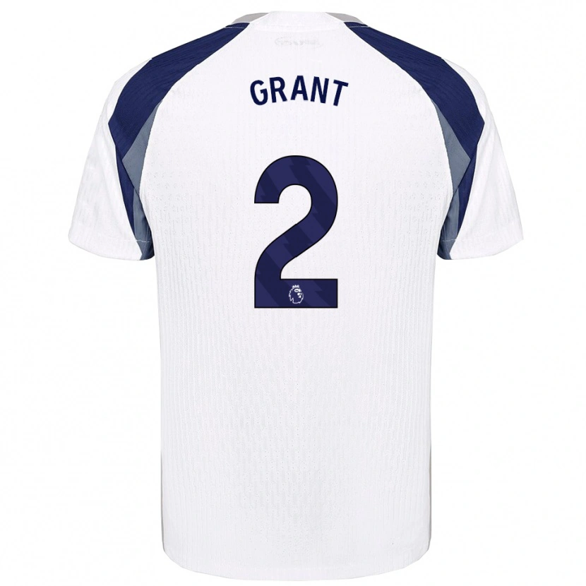Danxen Women Charlotte Grant #2 White Navy Home Jersey 2025/26 T-Shirt