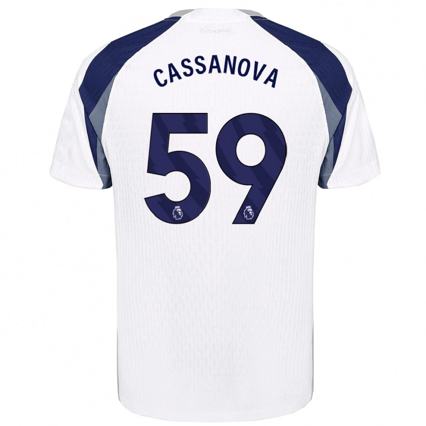 Danxen Women Dante Cassanova #59 White Navy Home Jersey 2025/26 T-Shirt
