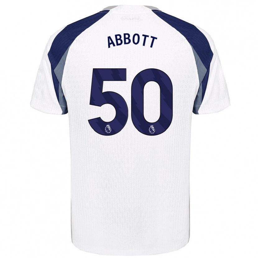Danxen Women George Abbott #50 White Navy Home Jersey 2025/26 T-Shirt