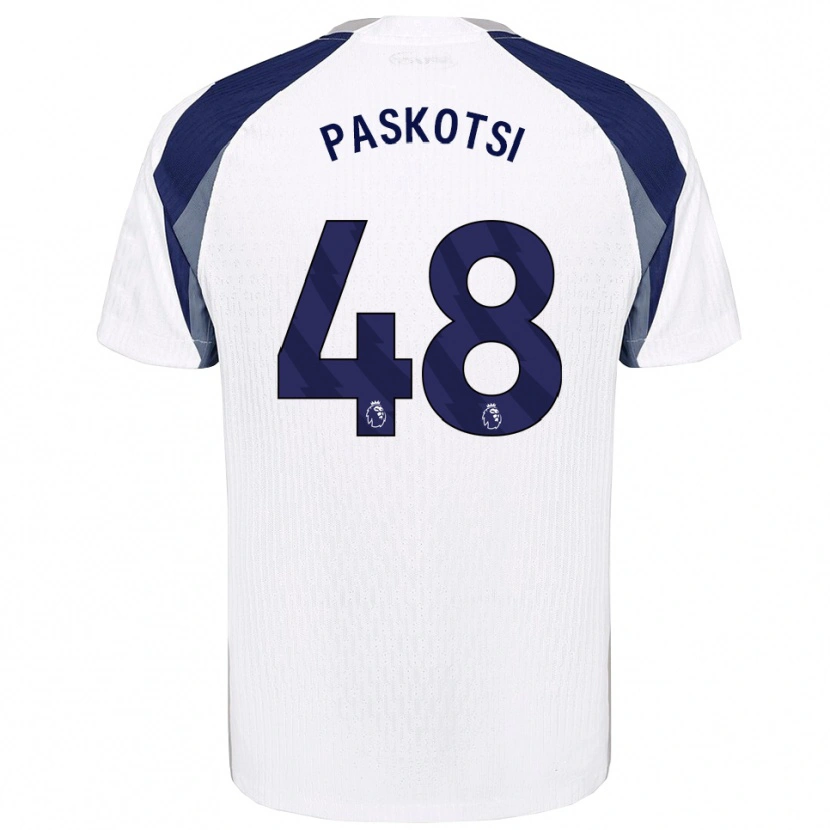 Danxen Women Maksim Paskotsi #48 White Navy Home Jersey 2025/26 T-Shirt