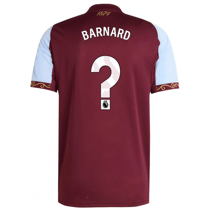 Danxen Women Finlay Barnard #0 Burgundy Sky Blue Home Jersey 2025/26 T-Shirt