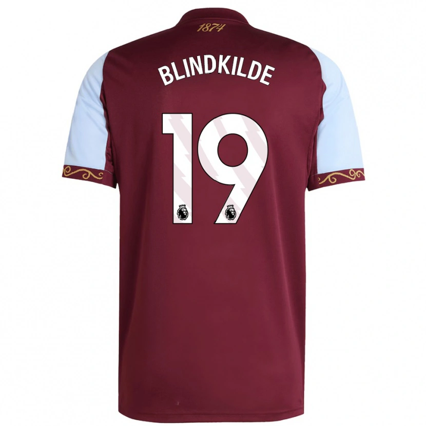 Danxen Women Laura Blindkilde #19 Burgundy Sky Blue Home Jersey 2025/26 T-Shirt