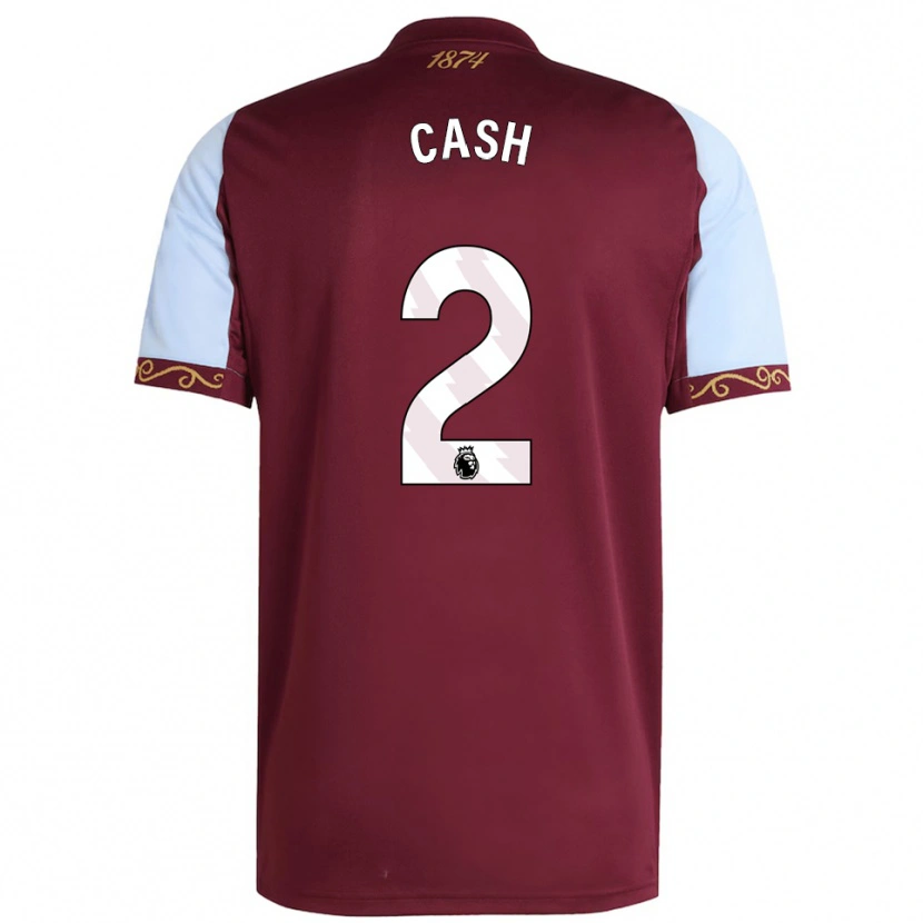 Danxen Women Matty Cash #2 Burgundy Sky Blue Home Jersey 2025/26 T-Shirt