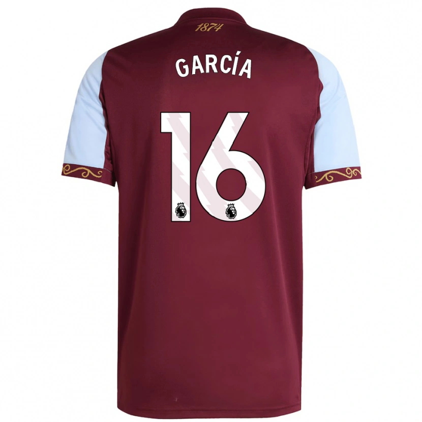 Danxen Women Andrés García #16 Burgundy Sky Blue Home Jersey 2025/26 T-Shirt