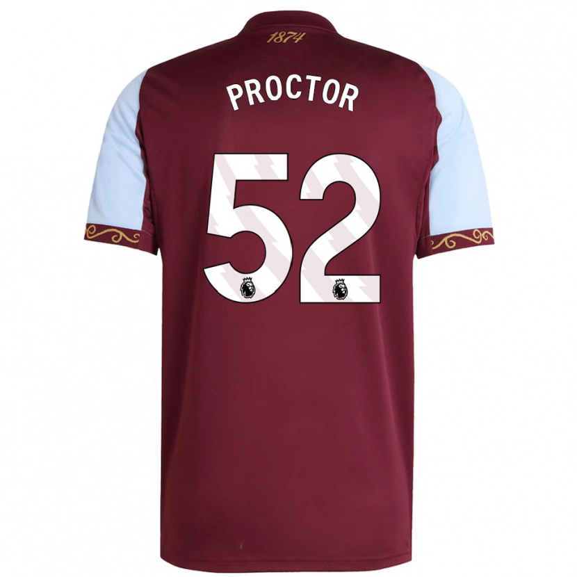 Danxen Women Sam Proctor #52 Burgundy Sky Blue Home Jersey 2025/26 T-Shirt