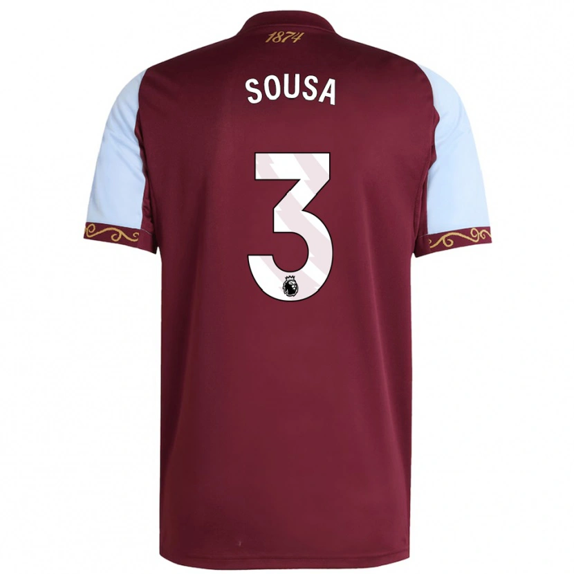 Danxen Women Lino Sousa #3 Burgundy Sky Blue Home Jersey 2025/26 T-Shirt