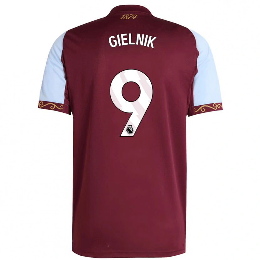 Danxen Women Emily Gielnik #9 Burgundy Sky Blue Home Jersey 2025/26 T-Shirt