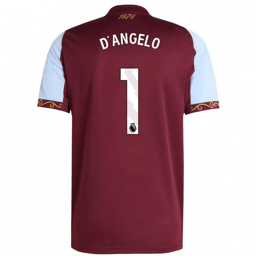 Danxen Women Sabrina D'angelo #1 Burgundy Sky Blue Home Jersey 2025/26 T-Shirt