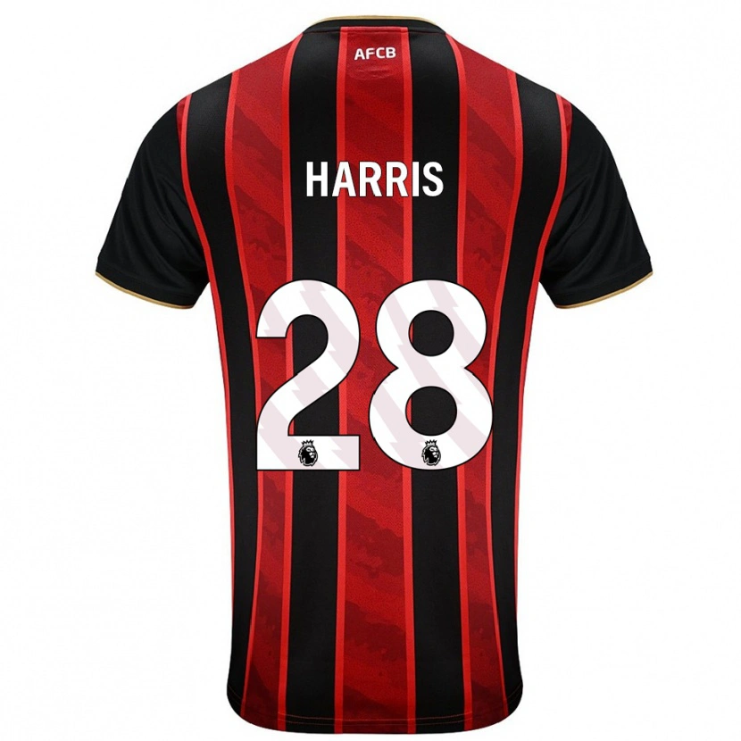 Danxen Women Charlotte Harris #28 Red Black Home Jersey 2025/26 T-Shirt