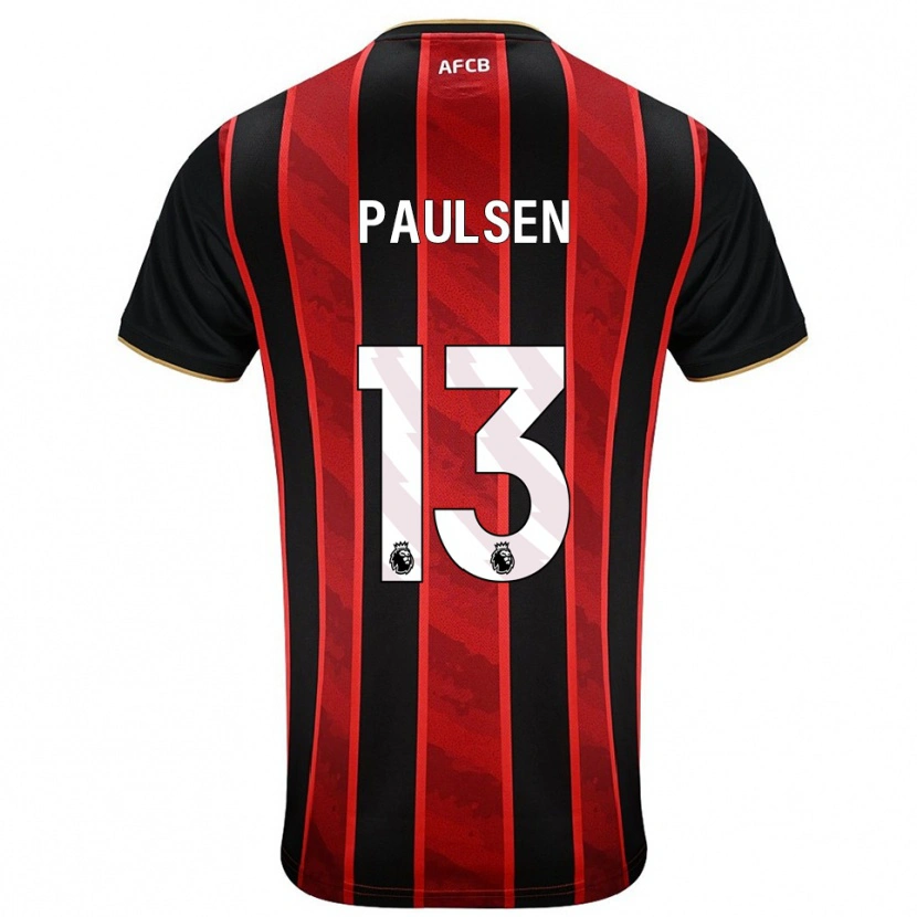 Danxen Women Alex Paulsen #13 Red Black Home Jersey 2025/26 T-Shirt