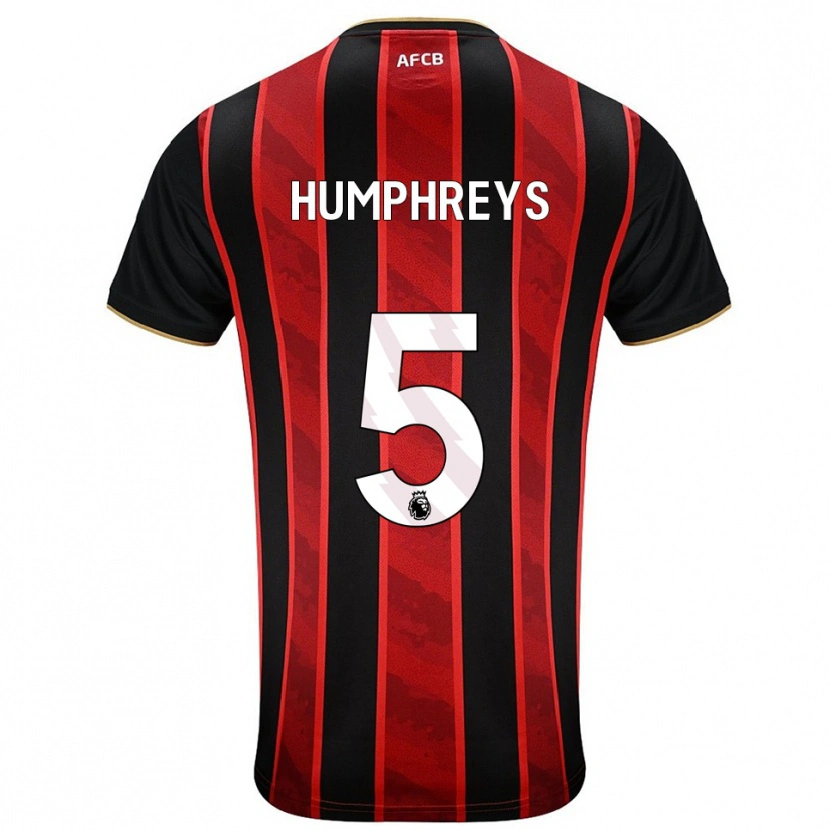 Danxen Women Holly Humphreys #5 Red Black Home Jersey 2025/26 T-Shirt