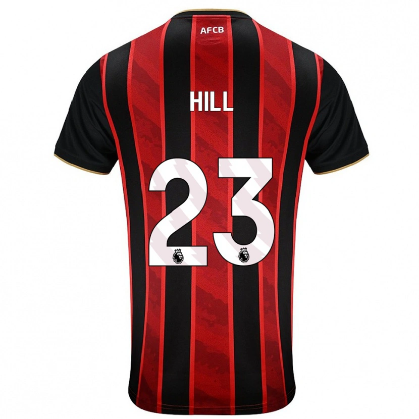 Danxen Women James Hill #23 Red Black Home Jersey 2025/26 T-Shirt