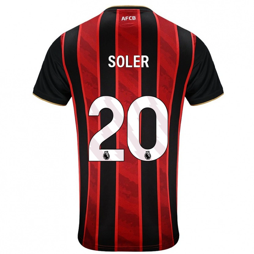 Danxen Women Julio Soler #20 Red Black Home Jersey 2025/26 T-Shirt