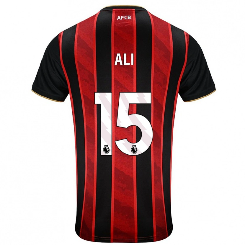 Danxen Women Ameer Ali #15 Red Black Home Jersey 2025/26 T-Shirt