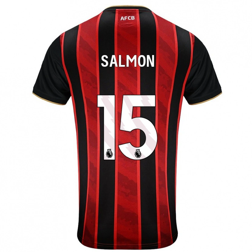 Danxen Women Josh Salmon #15 Red Black Home Jersey 2025/26 T-Shirt