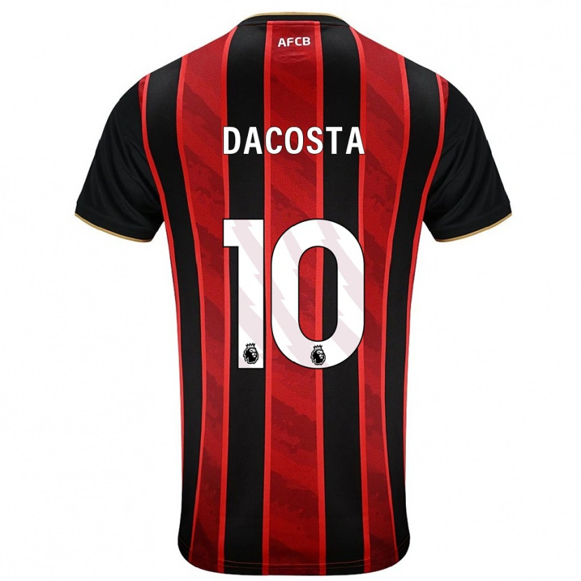Danxen Women Michael Dacosta #10 Red Black Home Jersey 2025/26 T-Shirt