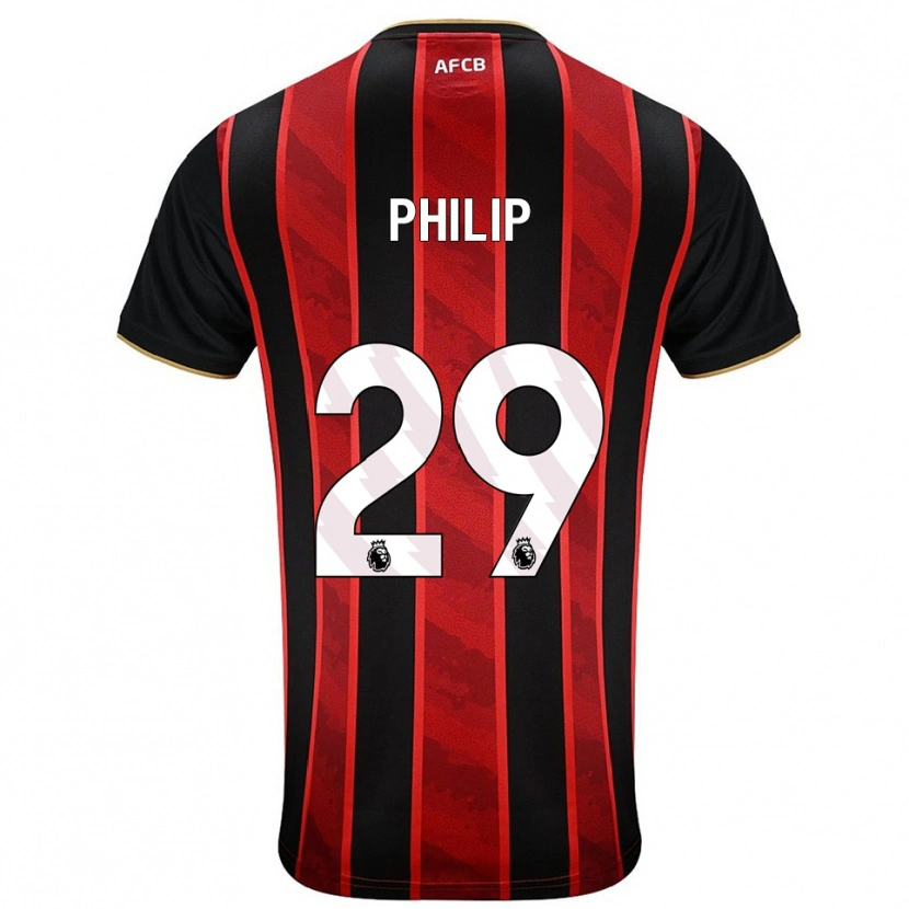 Danxen Women Philip Billing #29 Red Black Home Jersey 2025/26 T-Shirt