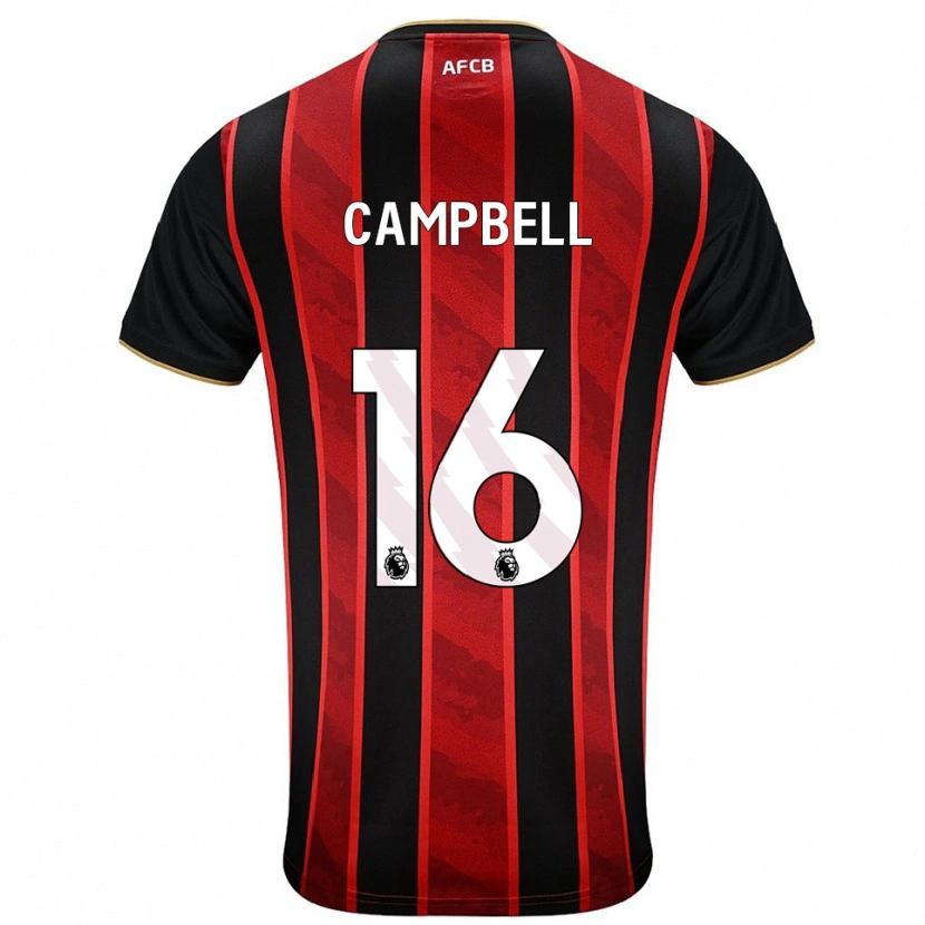 Danxen Women Zhaviah Campbell #16 Red Black Home Jersey 2025/26 T-Shirt