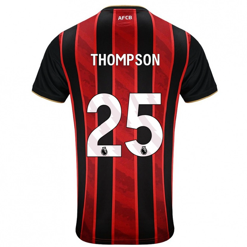 Danxen Women Kenni Thompson #25 Red Black Home Jersey 2025/26 T-Shirt