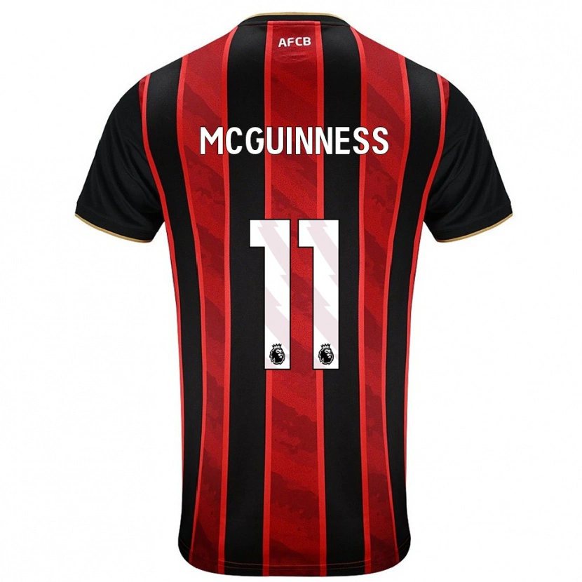 Danxen Women Gemma Mcguinness #11 Red Black Home Jersey 2025/26 T-Shirt