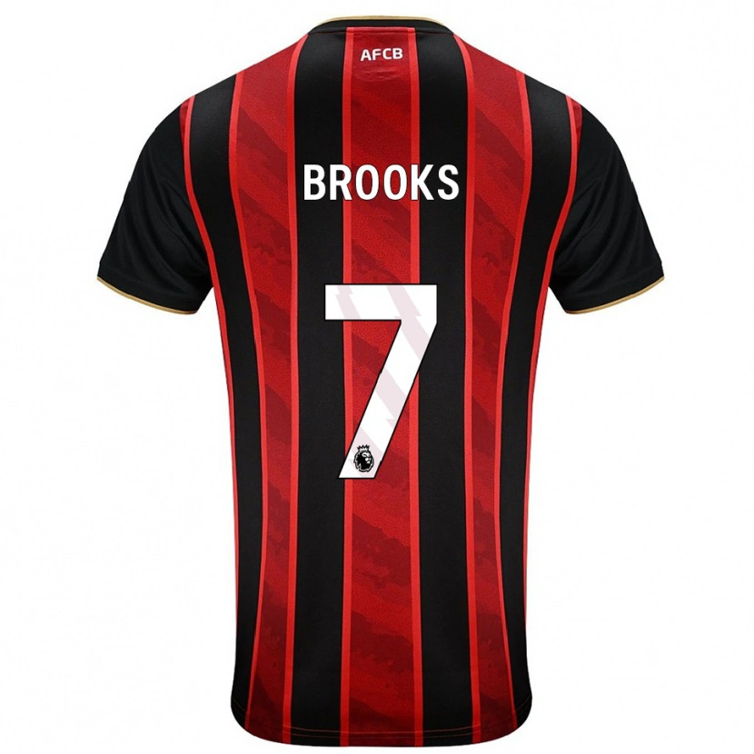 Danxen Women David Brooks #7 Red Black Home Jersey 2025/26 T-Shirt