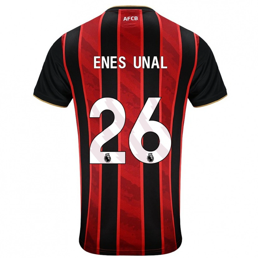 Danxen Women Enes Ünal #26 Red Black Home Jersey 2025/26 T-Shirt