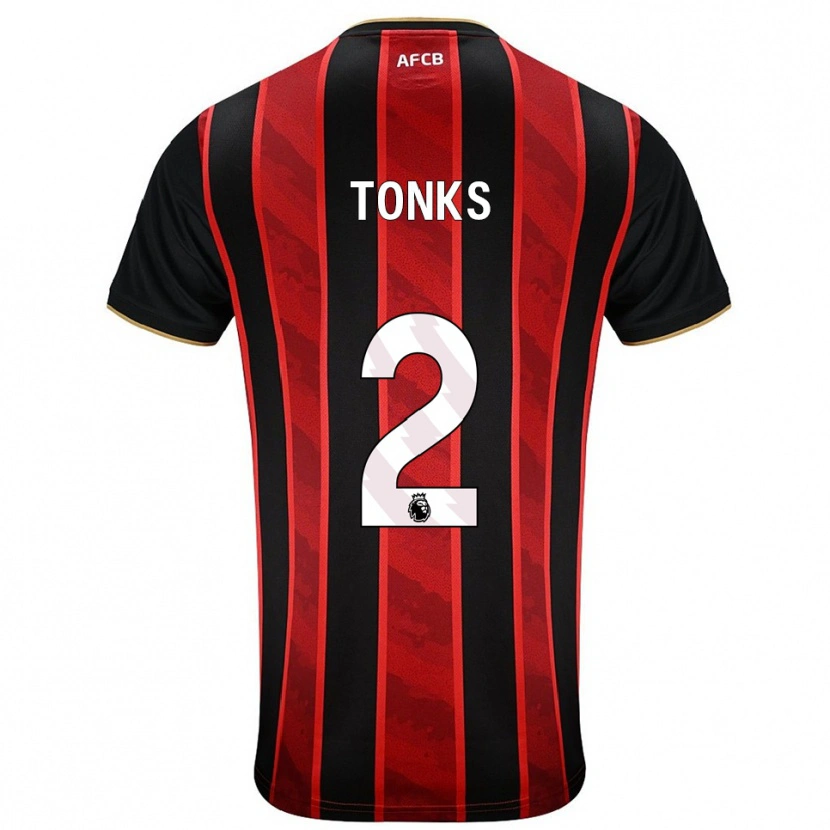 Danxen Women Finn Tonks #2 Red Black Home Jersey 2025/26 T-Shirt