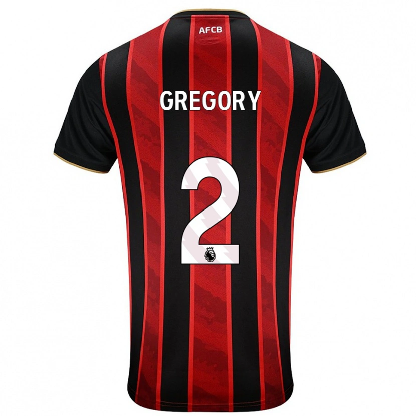 Danxen Women Karlos Gregory #2 Red Black Home Jersey 2025/26 T-Shirt