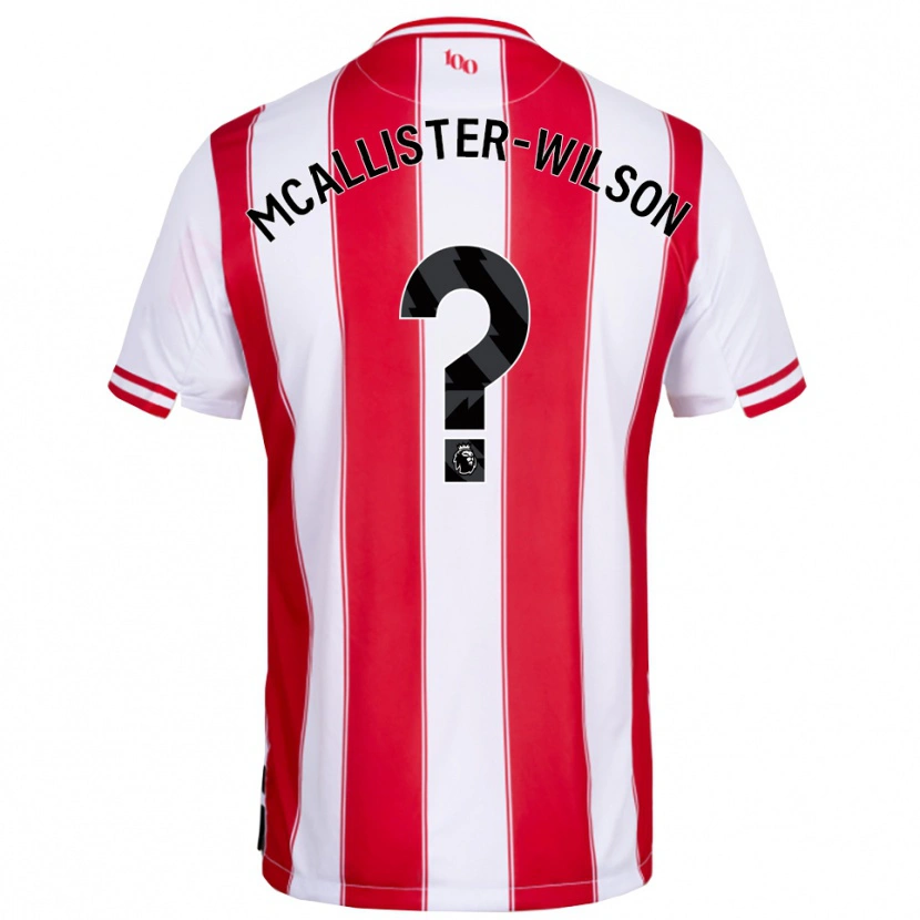 Danxen Women Zack Mcallister-Wilson #0 Red White Home Jersey 2025/26 T-Shirt