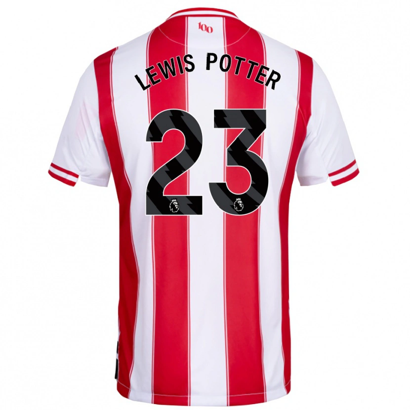 Danxen Women Keane Lewis-Potter #23 Red White Home Jersey 2025/26 T-Shirt