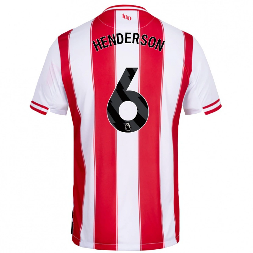 Danxen Women Jordan Henderson #6 Red White Home Jersey 2025/26 T-Shirt