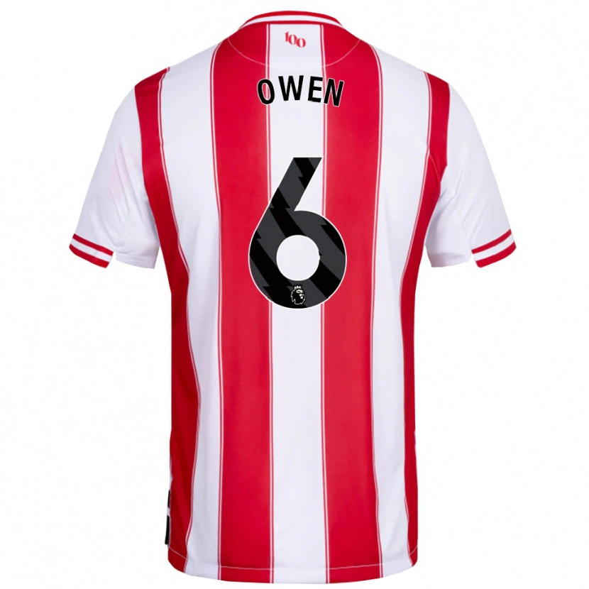 Danxen Women Riley Owen #6 Red White Home Jersey 2025/26 T-Shirt