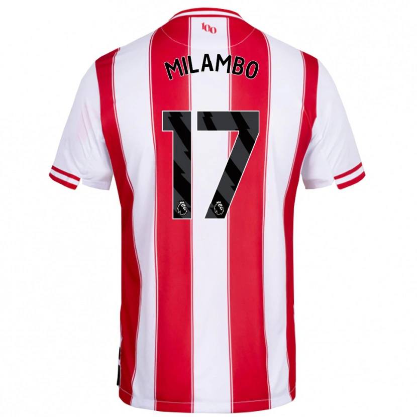 Danxen Women Antoni Milambo #17 Red White Home Jersey 2025/26 T-Shirt