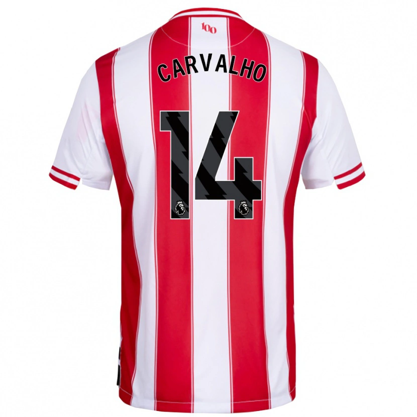 Danxen Women Fábio Carvalho #14 Red White Home Jersey 2025/26 T-Shirt