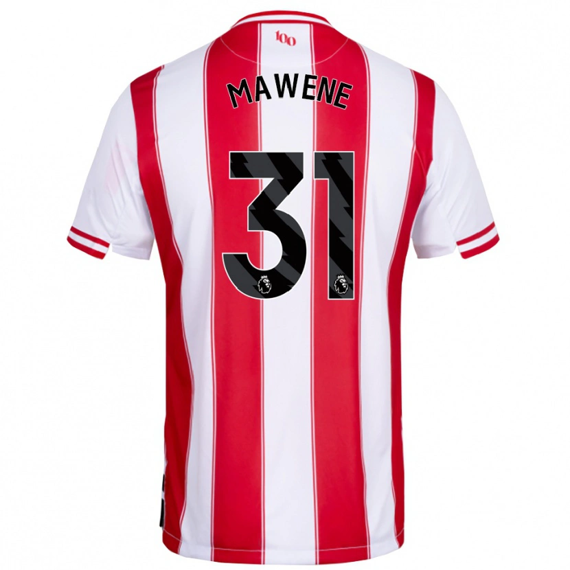 Danxen Women Theo Mawene #31 Red White Home Jersey 2025/26 T-Shirt