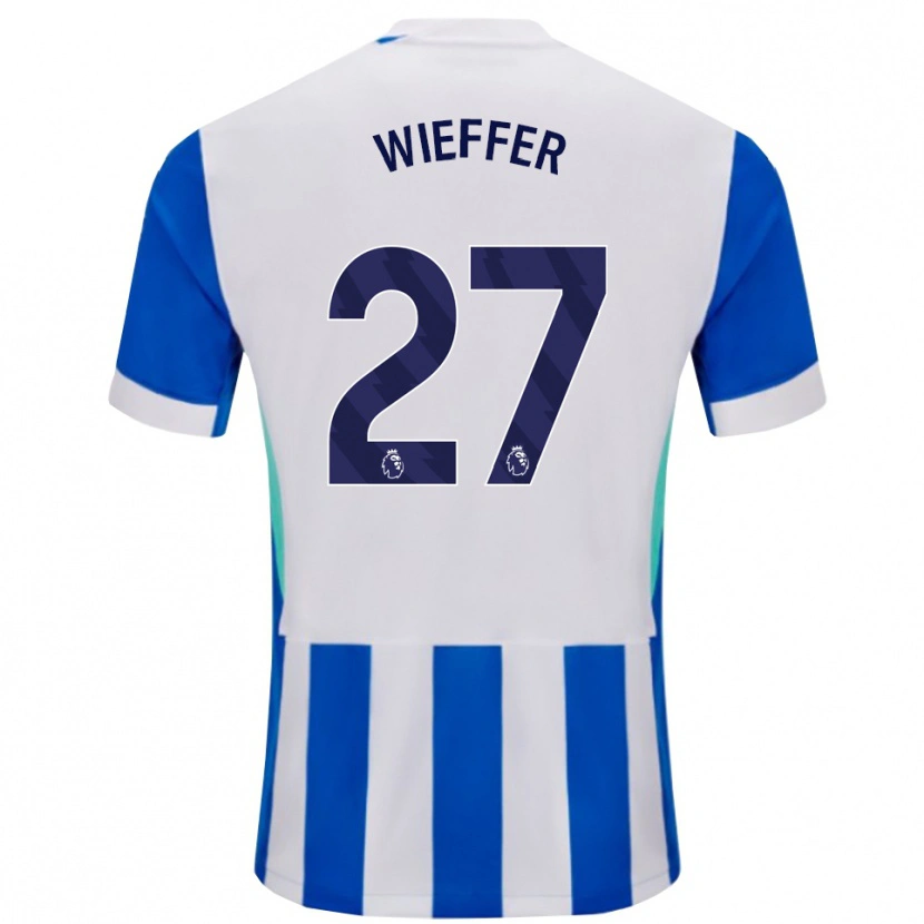 Danxen Women Mats Wieffer #27 Blue White Home Jersey 2025/26 T-Shirt