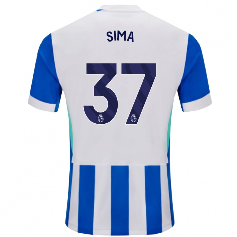 Danxen Women Abdallah Sima #37 Blue White Home Jersey 2025/26 T-Shirt