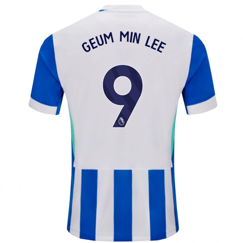 Danxen Women Lee Geum-Min #9 Blue White Home Jersey 2025/26 T-Shirt