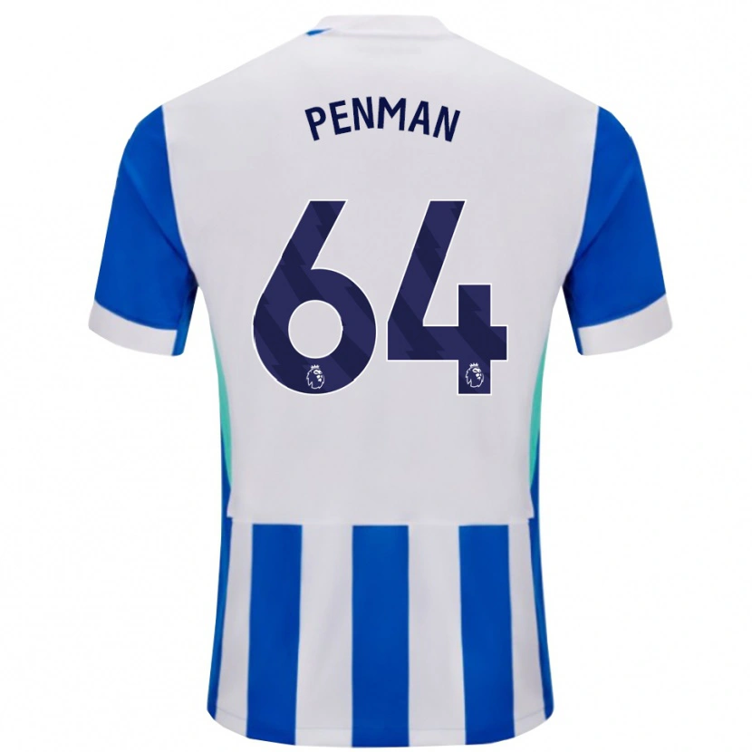 Danxen Women Charlie Penman #64 Blue White Home Jersey 2025/26 T-Shirt
