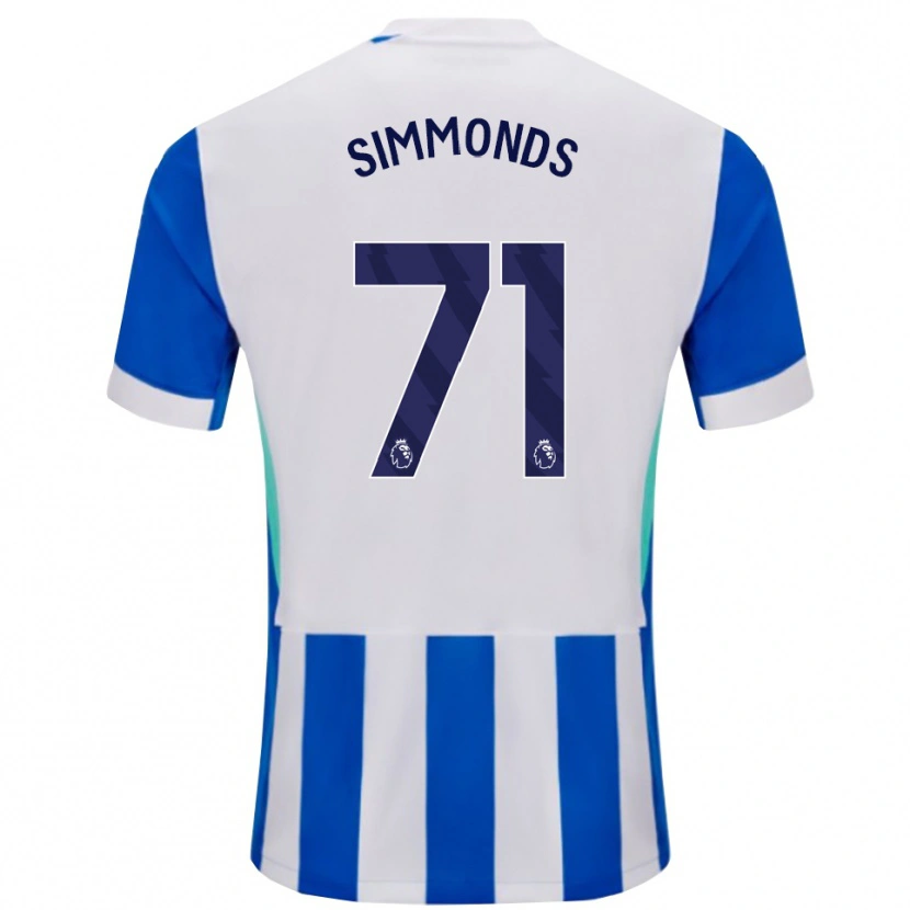 Danxen Women Freddie Simmonds #71 Blue White Home Jersey 2025/26 T-Shirt