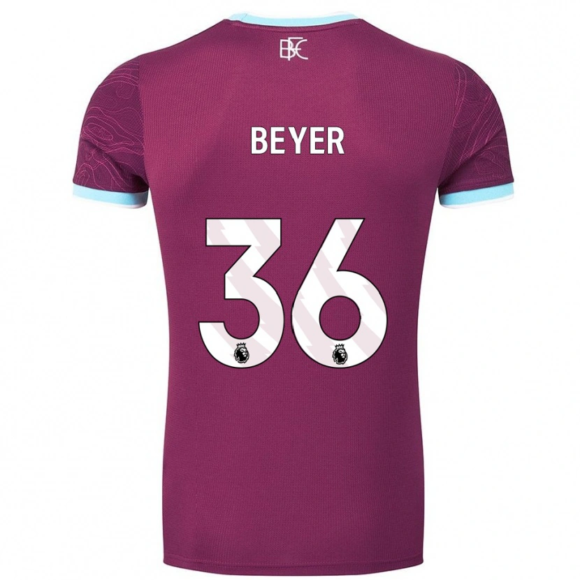 Danxen Women Jordan Beyer #36 Burgundy Sky Blue Home Jersey 2025/26 T-Shirt