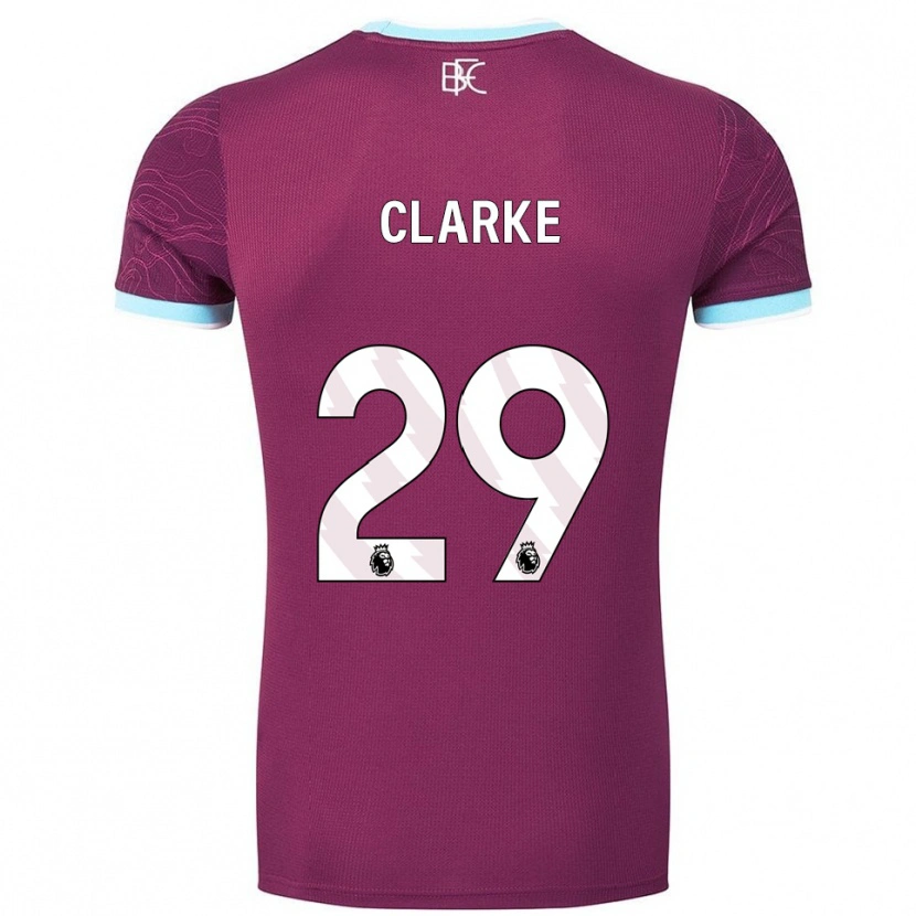 Danxen Women Abby Clarke #29 Burgundy Sky Blue Home Jersey 2025/26 T-Shirt