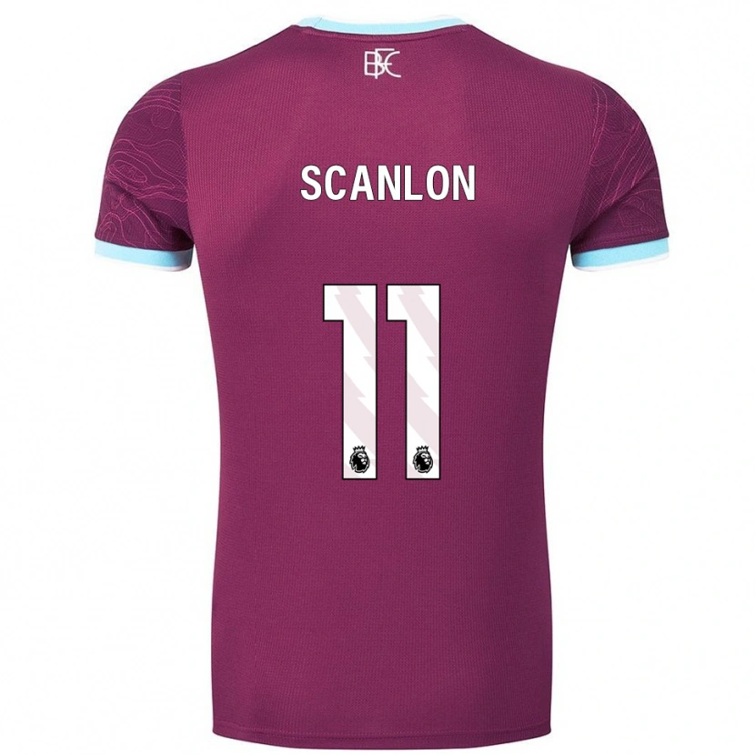 Danxen Women Luca Scanlon #11 Burgundy Sky Blue Home Jersey 2025/26 T-Shirt