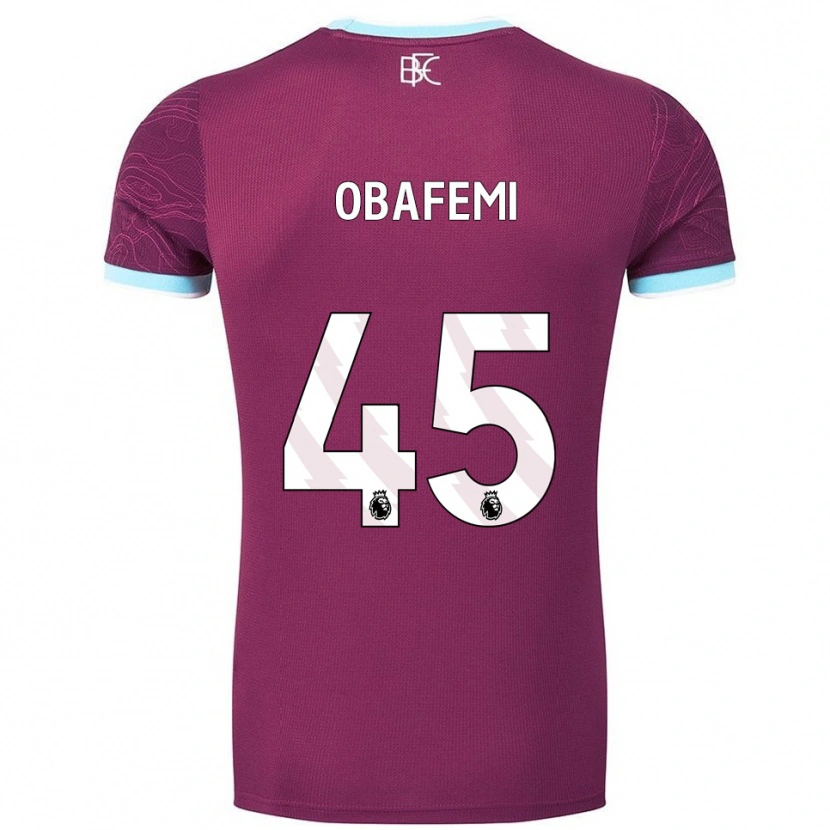 Danxen Women Michael Obafemi #45 Burgundy Sky Blue Home Jersey 2025/26 T-Shirt