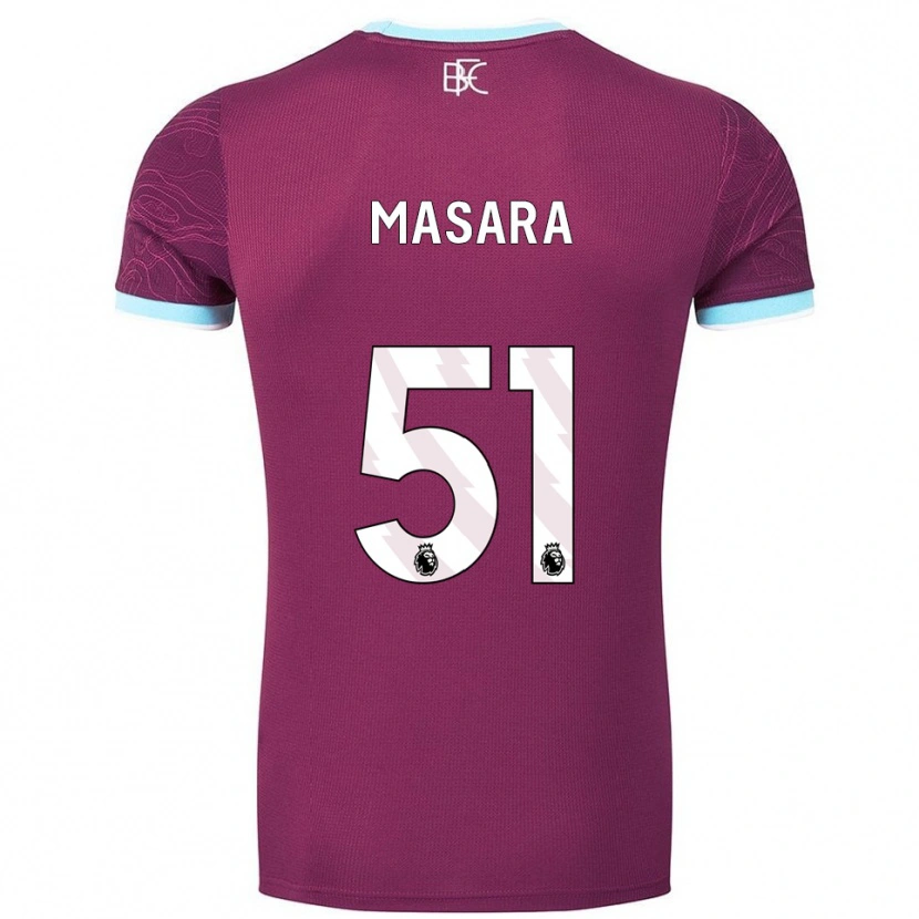 Danxen Women Vernon Masara #51 Burgundy Sky Blue Home Jersey 2025/26 T-Shirt