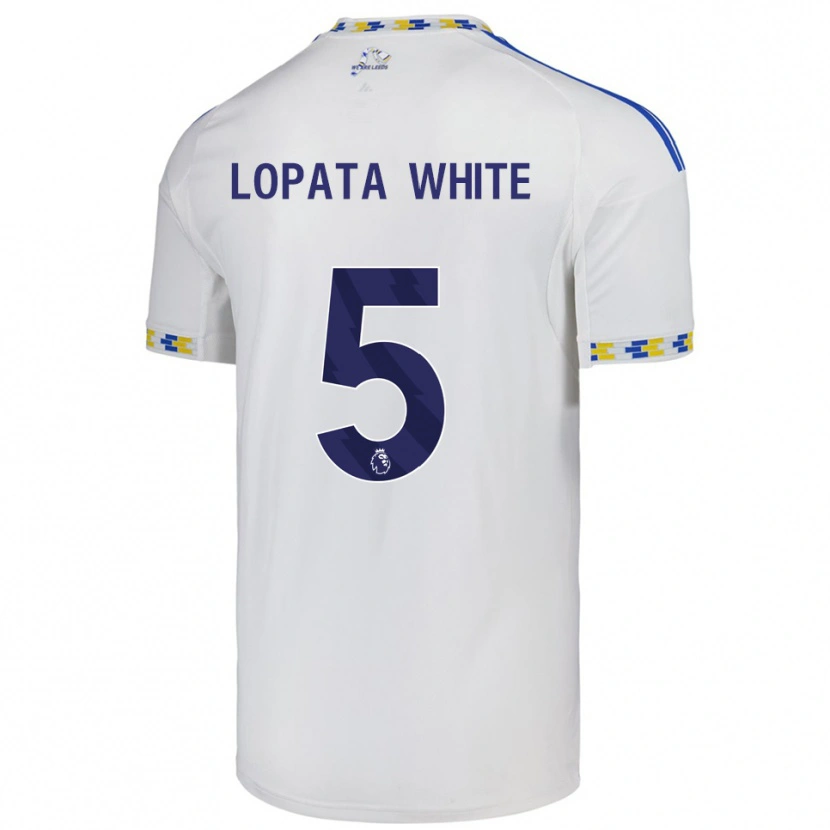 Danxen Women Reuben Lopata-White #5 White  Blue Home Jersey 2025/26 T-Shirt